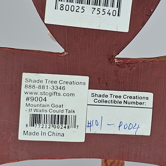 Shade Tree Creations Mountain Goat Head Figurine Silly Collectible - Picture 4 of 8